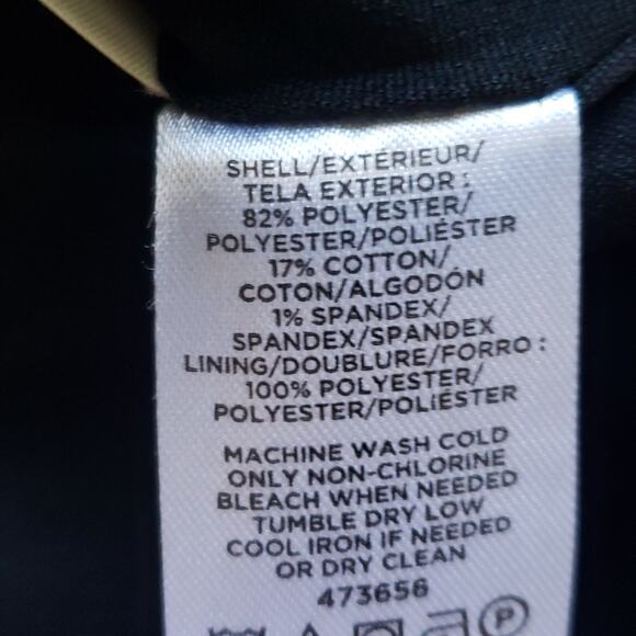 Ann Taylor Red Black Button Closure Midi Length Wrap Pencil Skirt Size 10 - Picture 10 of 10